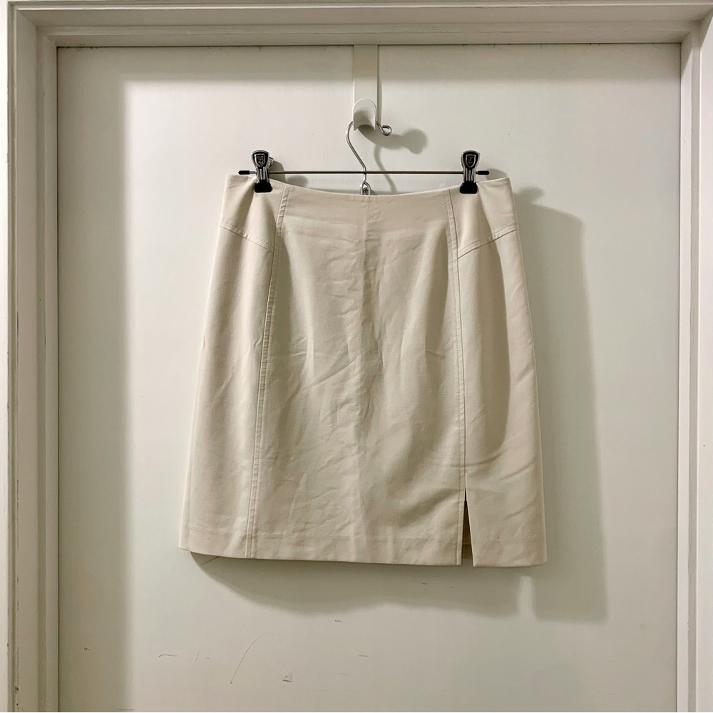 The Limited Stretch beige pencil skirt
